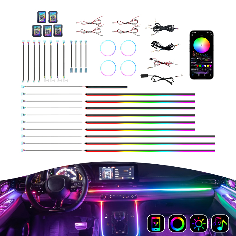 Ambient Led Strip - Лидер продаж: комплект автомобильной подсветки 18