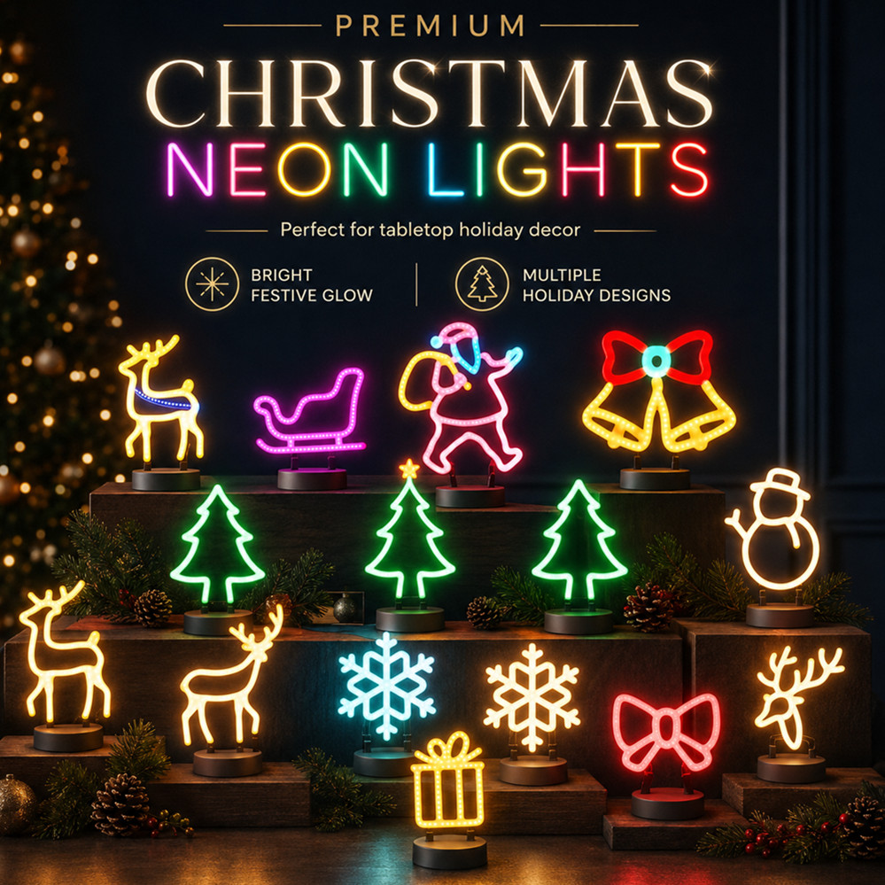 Led Lighting Wall Decor - Рождественское украшение: светодиодная неоновая вывеска в