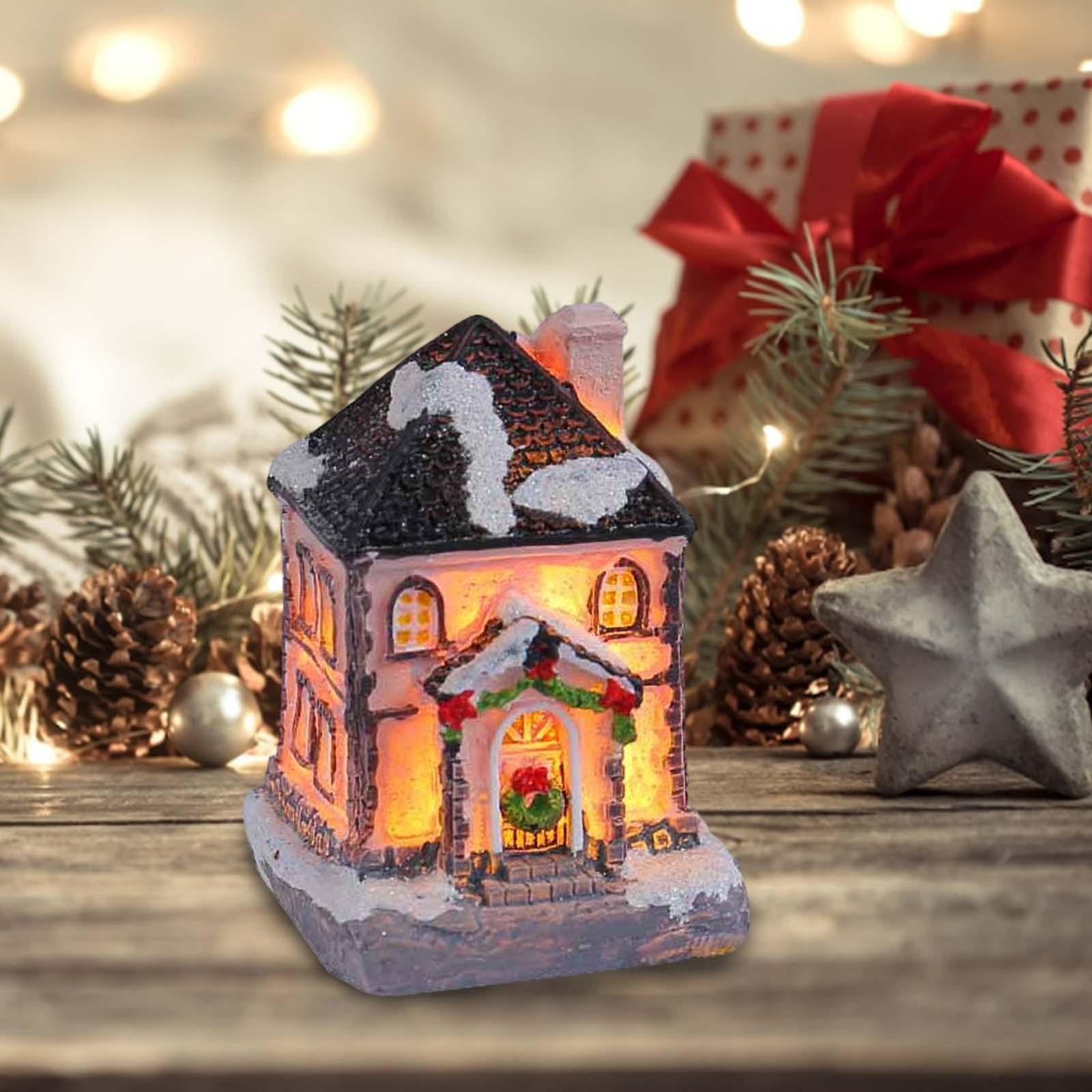 Lighting Decor For House - Рождественская фигурка дома из смолы с