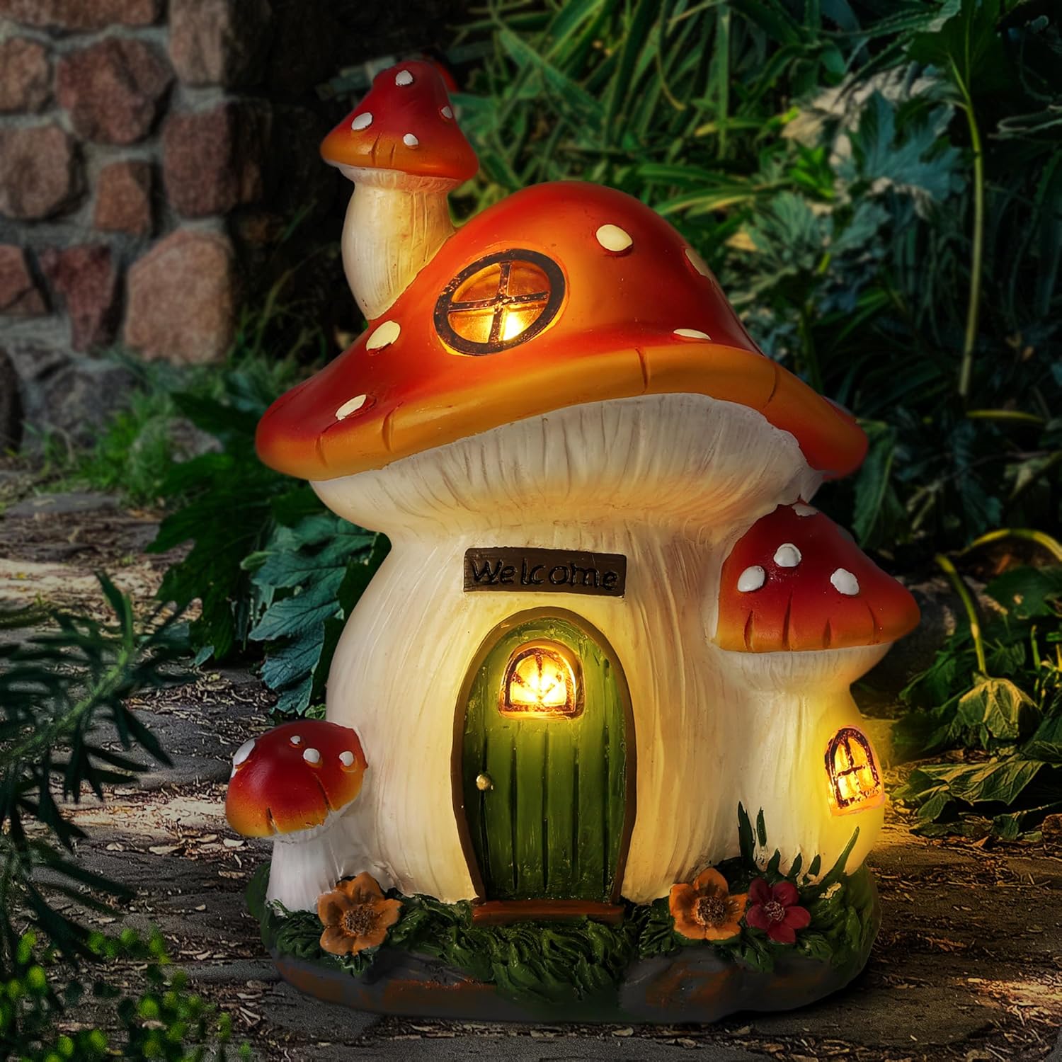 Lighting Decor For House - Садовый светильник в виде грибного домика