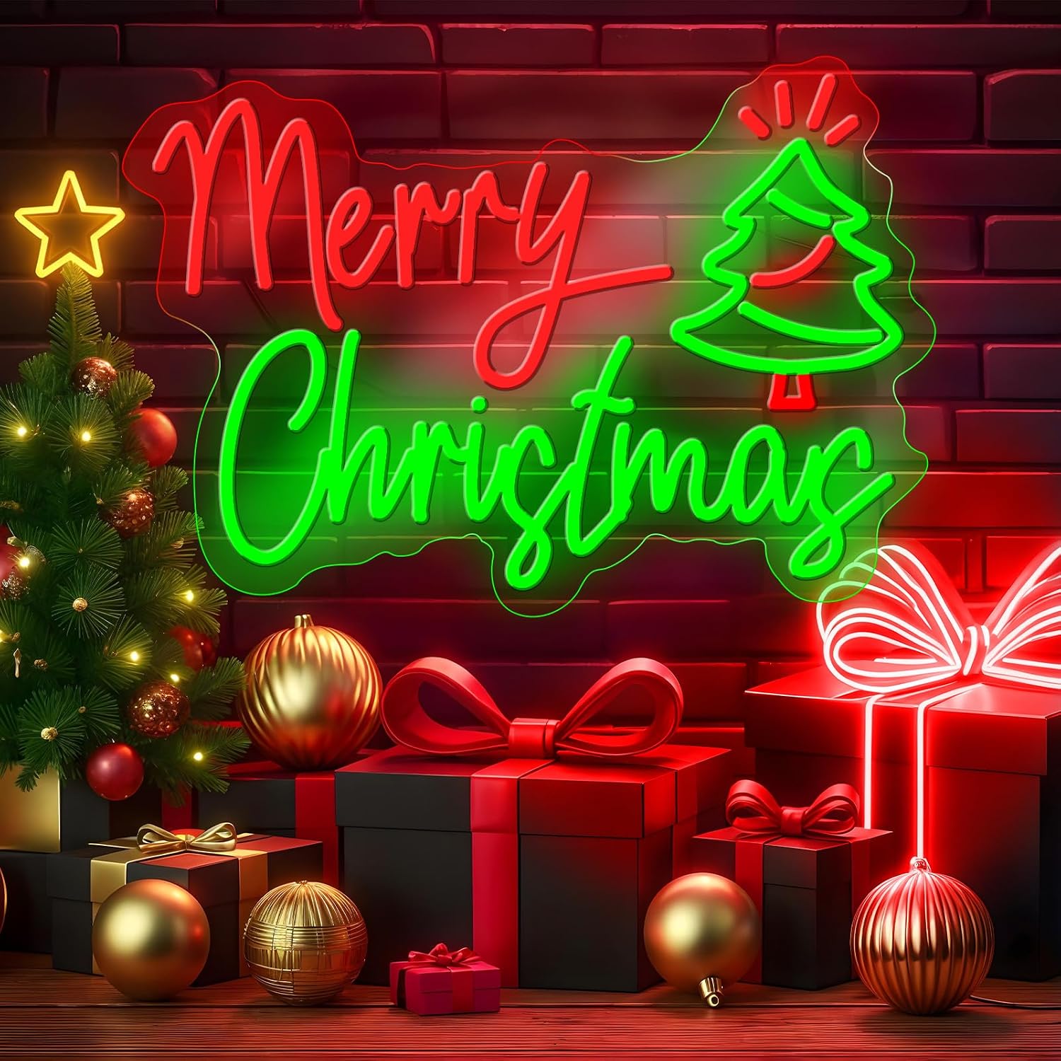 Светодиодная неоновая вывеска  – обзор и цена Wall Decor Lighting Tree