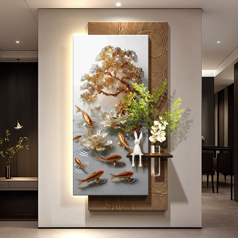 Картина «Девять рыб, приносящи – обзор и цена Wall Decor Lighting Tree