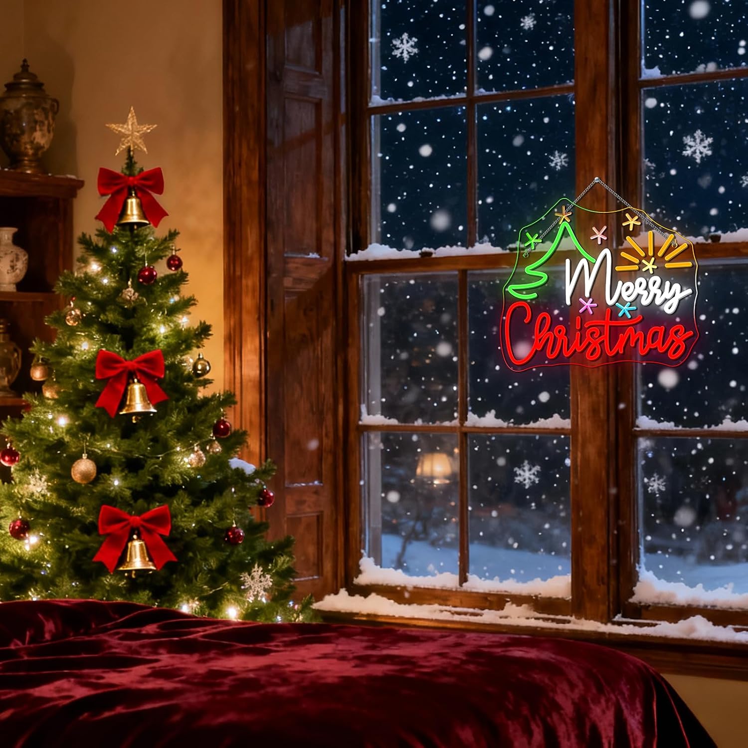 Светодиодная неоновая вывеска  – обзор и цена Wall Decor Lighting Tree