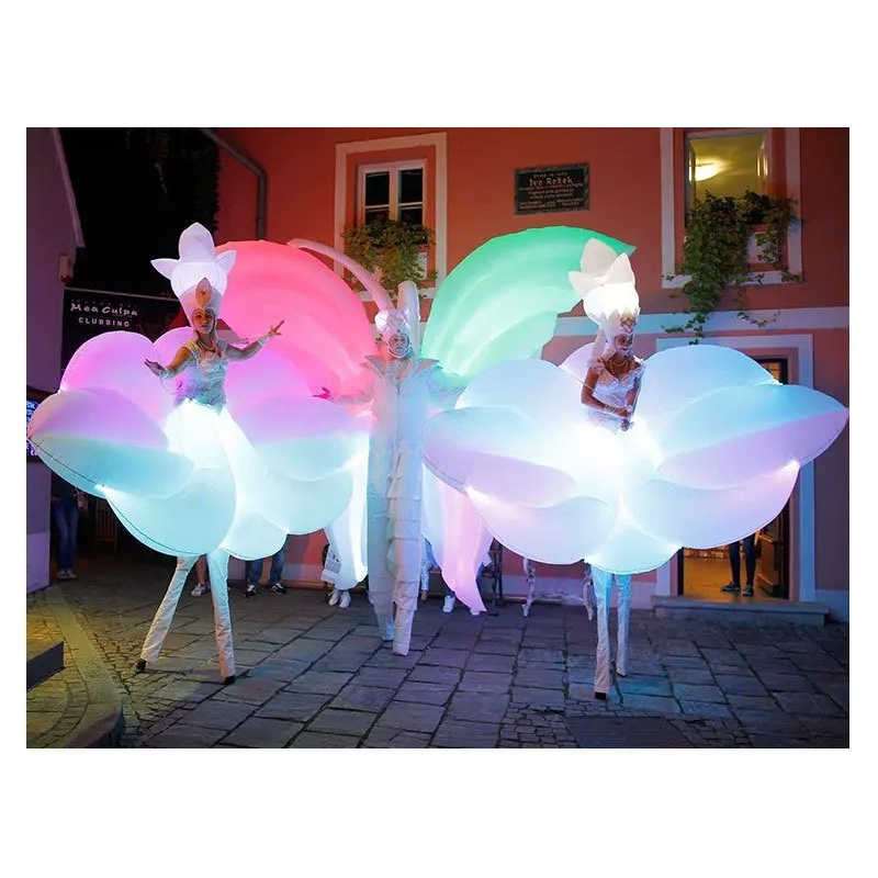 Надувной костюм-цветок белого  – обзор и цена Decor Lighting The Parade