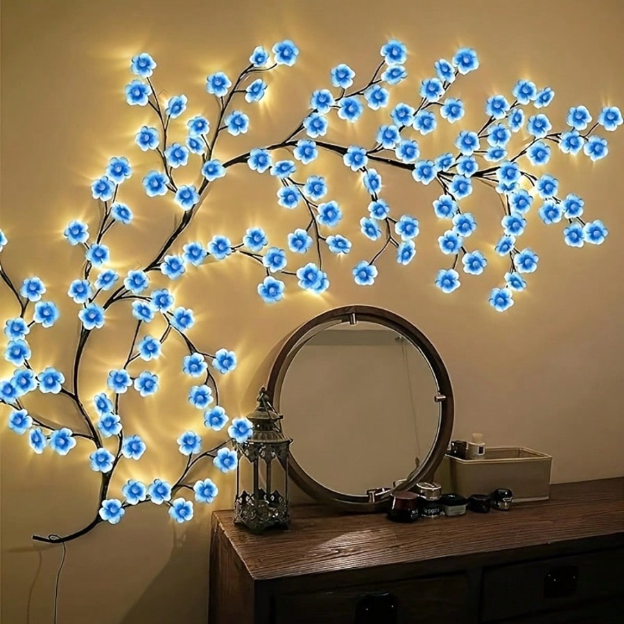 1 шт. 72 светодиода, синие гир – обзор и цена Wall Decor Lighting Tree