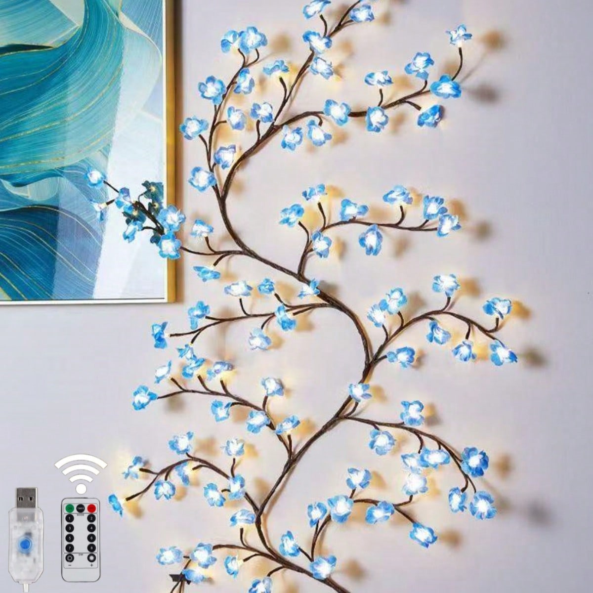 1 шт. 72 светодиода, синие гир – обзор и цена Wall Decor Lighting Tree