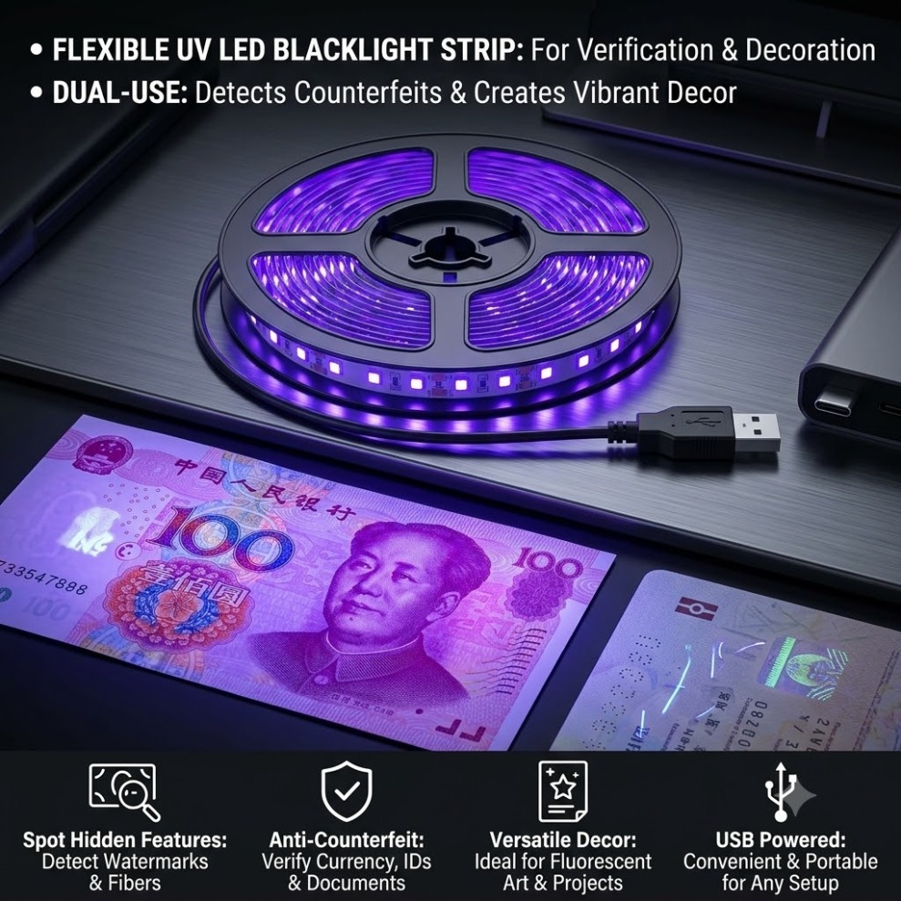 УФ-светодиодная лента SMD2835  – обзор и цена Decor Lighting Hours