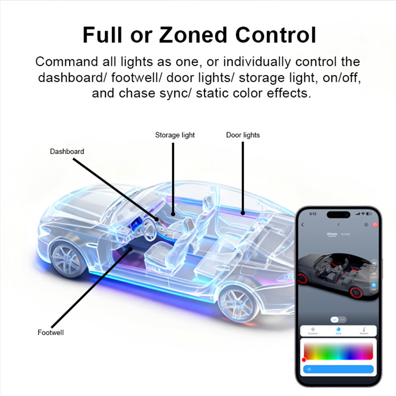 Заводской индивидуальный компл – обзор и цена Ambient Led Strip